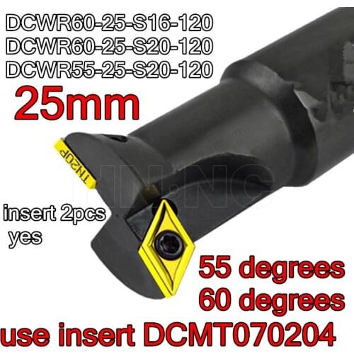 60degrees-25mm-D16-120 25mm-D20-120 55degrees 25-D16-120 25mm-D20-120 Dovetail groove milling cutter use insert DCMT070204