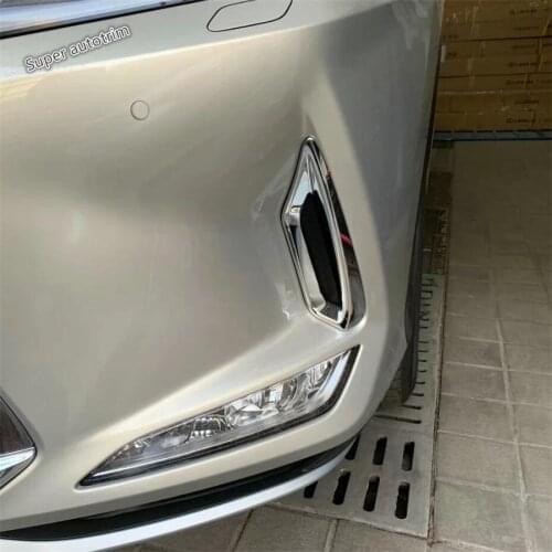 Lapetus ABS Chrome Front Fog Lights Foglight Lamps Frame Cover Trim For Lexus RX 300 450h 2020 Accessories Exterior Refit Kit