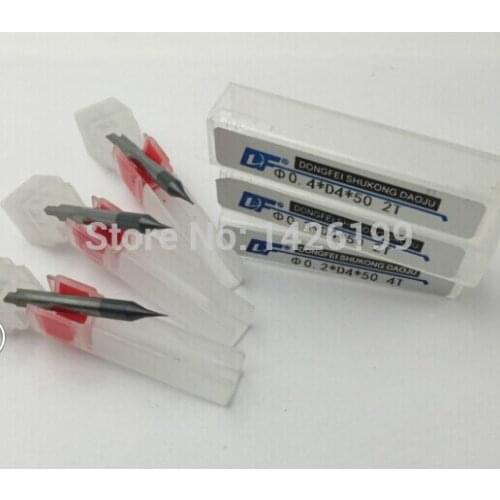 Micro Milling Cutter 2F-.0.4mm, 0.4*D4*50mm, alloy milling cutter,CNC milling machine, CNC milling tools, Nc tool