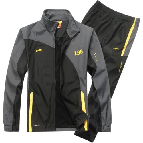 Mens Sports Suits Tracksuits Sport Suit Mens Running Suit Quick Dry Workout Fitness Jogging Gym Men Tracksuit Sets