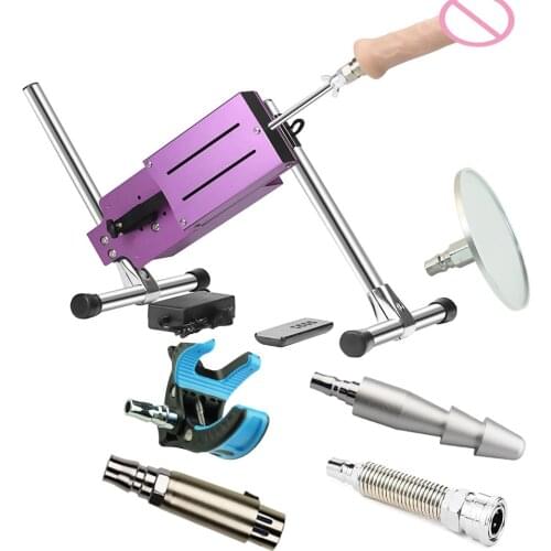 Fredorch New Arrival Automatic Sex Machine for Man And Women Purple Color Love Machine Gun With U-Vac Lock Attachments