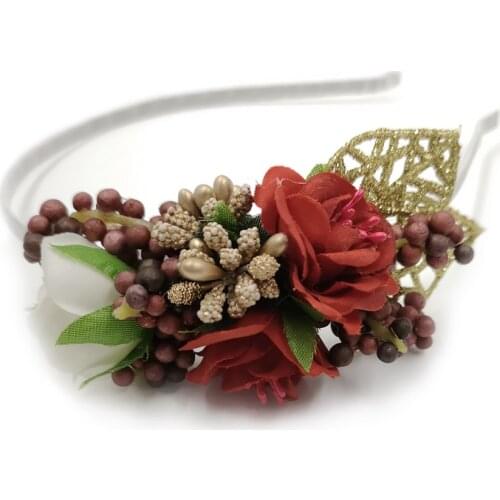 Girl Flower Hairbands 4-12 Years Old Kids Hair Accessories Beautiful Girls Hair Hoop Bandeau