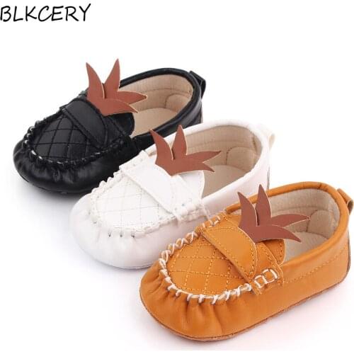 Baby Boy Shoes for 1 Year Old Girl Footwear Newborn Baby Casual Shoe Infant Loafers Toddler PU Leather Soft Sole Trainers 0-18 M