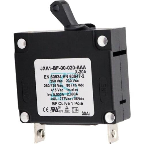 Single Pole Hydraulic Magnetic Circuit Breaker 15A for Car Boat 250V 65Vdc
