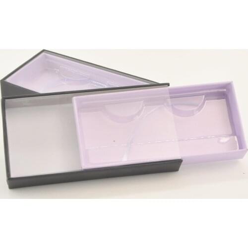 Wholesale New 30/100 pcs Lash Boxes Packaging Empty magnetic eyelashes Packaging Box Rectangle Lashes Case Eyelashes Package