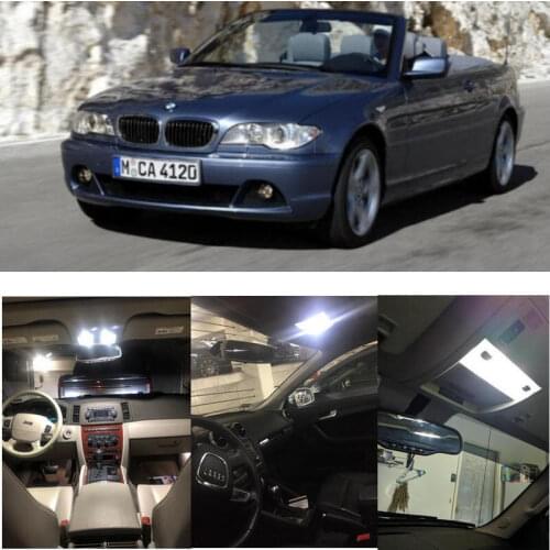 10x LED interior lighting complete set For BMW 3er E46 Cabrio reading light rear lights error free