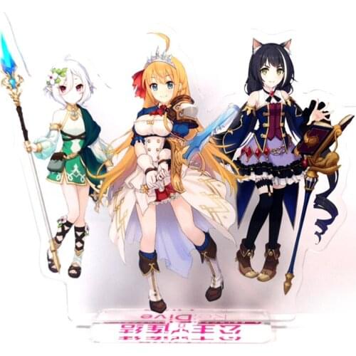 Princess Connect Re:Dive group Harusaki Hiyori Shijou Rei GM acrylic stand figure model plate holder cake topper anime