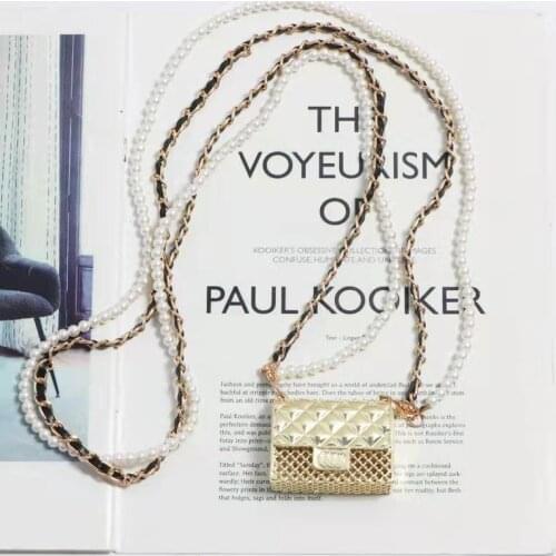 Luxury Mini Small Square Bags For Women Personality Metal Cage Handbag Designer Pearl Shoulder Bag 2021 High Quality Purses