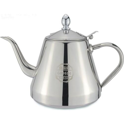 Sanqia 1300ml 304 stainless steel coffee pot gooseneck Coffee Drip Kettle drip pot coffee percolators stainless steel pitcher