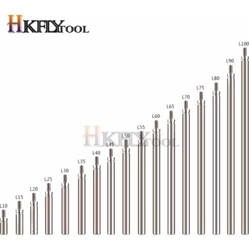 Stainless steels extension legs for indicator Extension Stem Rods For Dial Indicators Probe Connecting Rod HSS M2.5*10mm-100mm