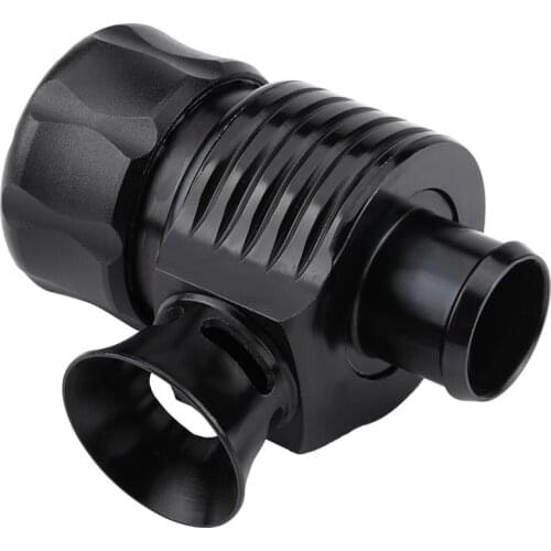 Universal 25mm Black Car CNC billet aluminum alloy Turbo Blow Off Valve Dump Valve Adapter Kit Horn-shape with fittings and hose