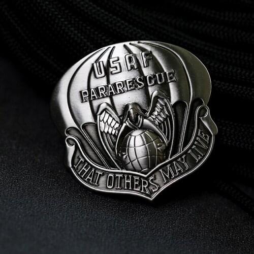 USAF Pararescue Badge Air Angel Metal That Others May Live Seal Berets Decoration Brooch Pin