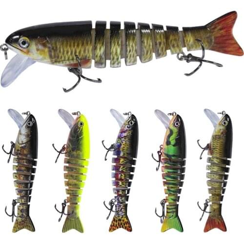 1pcs Fishing Lures Wobblers Swimbait Hard Bait Isca Multi Section All swimming layer Lure 8 Segment 10.5cm 17.3g