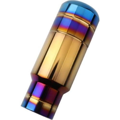 1PC 9CM 13CM 18CM Car General Modified Half Roasted Blue Manual Gear Shift Head Aluminum Alloy Gear Lever