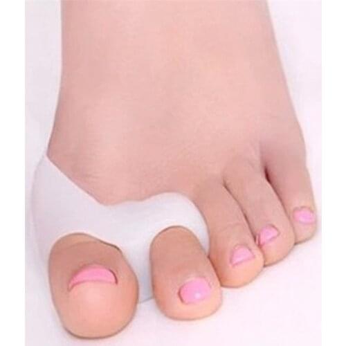 2pcs=1Pair Gel Foot Care Tool Bunion Corrector Bone Big Toe Protector Hallux Valgus Straightener Toe Spreader Pedicure