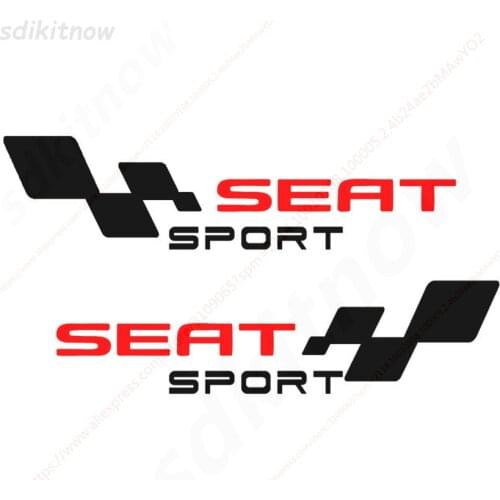 2pcs Spain Car Decal Body Windows Sports Racing PVC Sticker Styling For Seat Leon Ibiza Altea Cordoba Toledo Accessories