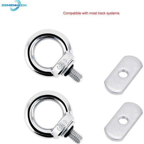 2PCS Kayak Track Mount Tie Down Eyelet Rail Track Screws Track Nut for Bungee Cord Rope Rowing Inflatable Boat Kayak Accessories