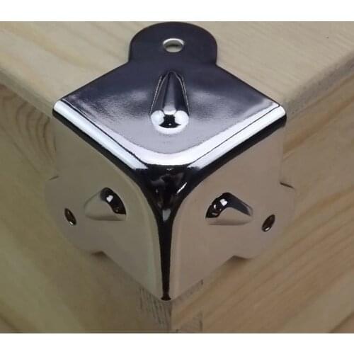 5pc/lot Furniture Metal Corners Box Wood Corner Protector Brackets DIY furniture repair edge angle strip Hardware Accessories