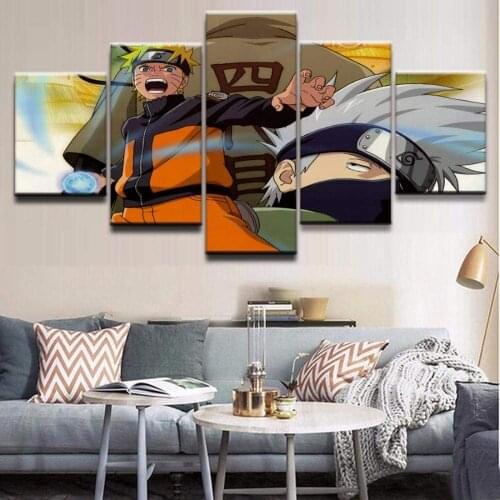 5 Piece Wall Art Canvas Prints Anime Manga Figure Ninja Modular Pictures And Posters Home Decor Living Room Decoration Paintings