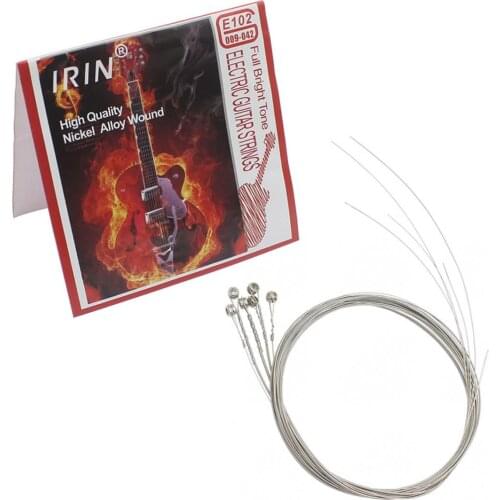 6pcs/lot IRIN E102 Steel 0.009-0.042 Inch Guitar Strings Music Instrument Part for Electric Guitar