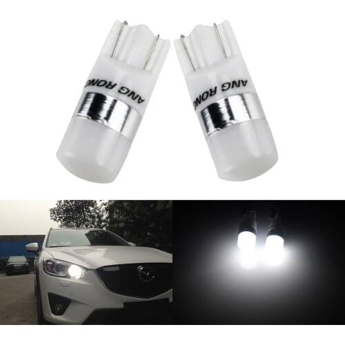 ANGRONG 2x Car T10 LED W5W 194 168 Wedge Bulbs 2 SMD 2835 LED Light Side Indicator Number Plate Light White 6000K
