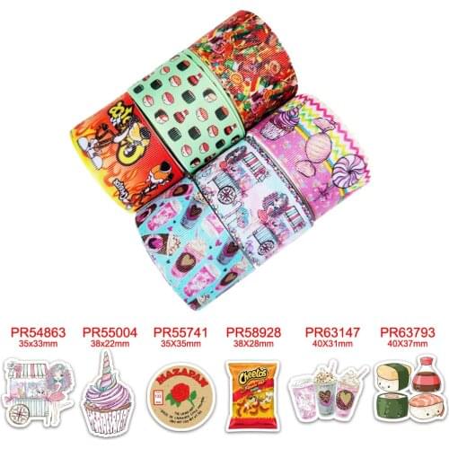 Free shipping 10 yards cartoon printed grosgrain ribbon 43753