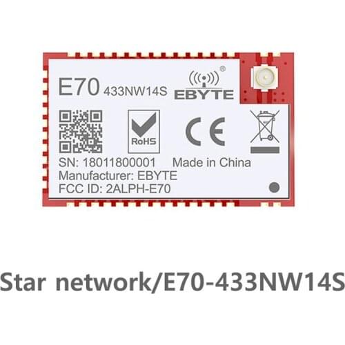 E70-433NW14S Star Networking CC1310 433mhz SMD Wireless Transceiver IoT 14dBm 433 mhz IPEX Antenna Transmitter and Receiver