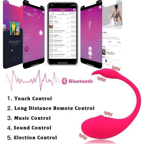 Bluetooth Dildo Vibrator Sex Toys for Women Wireless APP Remote Control Vibrator Wear Vibrating Panties Toys for Couple Sex Shop