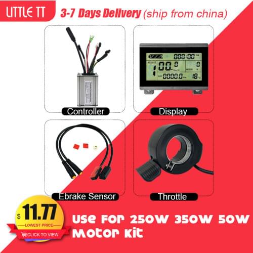 Ebike Controller 36V 48V 250W 350W 500W KT Controller 17A 22A with LCD4 LCD3 Display Electric Bicycle Scooter E-bike Parts