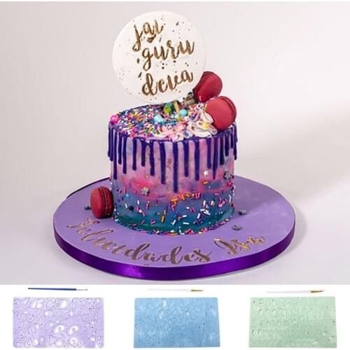 Letter Cake Mold Chocolate Candy Cookie Fondant Baking Mould Cute Stamp Alphabet Bakeware Birthday Cake Decoration Tools