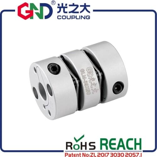 GND flexible coupling high-speed OD 28x32.2mm double diaphragm clamp coupling bore 5x8mm elastic sensitive CNC shaft coupler