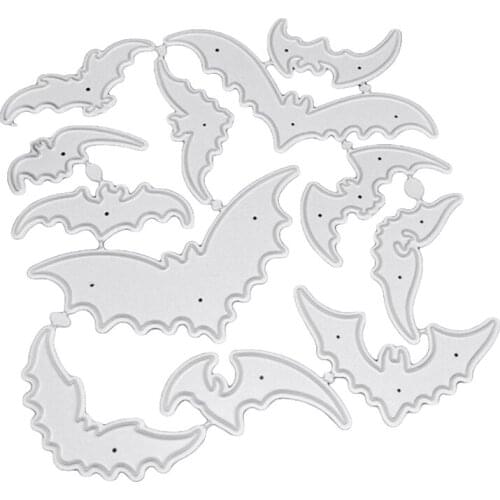 Halloween Bat Carbon Steel Cutting Dies Stencil Scrapbooking DIY Album Stamp Paper Card Mold Embossing Decoration Craft
