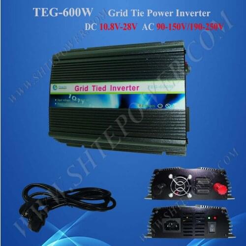 On grid dc to ac power inverters, solar panels inverter 600W on grid, pure sine wave inverter 12v 220v