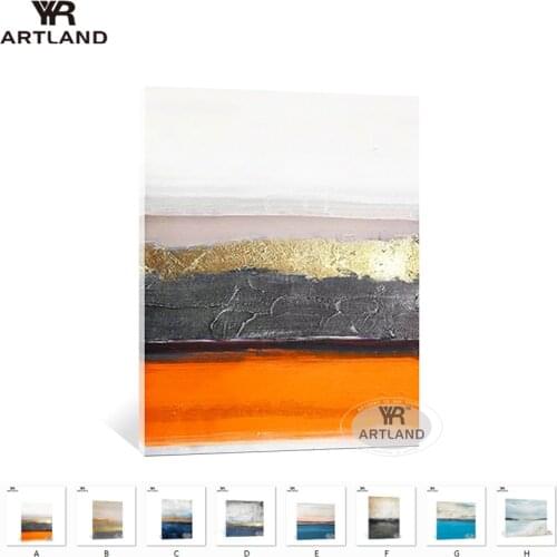 Paintings wall decor for bathroom Handmade acrylic oil painting on canvas gold foil picture for wall decoration living room