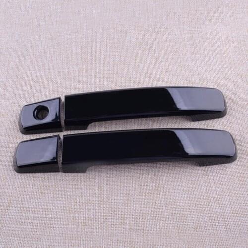 1 Set Black Outside Door Handle Covers Trim Cap Without Keyless Hole Fit for Nissan Altima Coupe 2013 2012 2011 2010 2009 2008