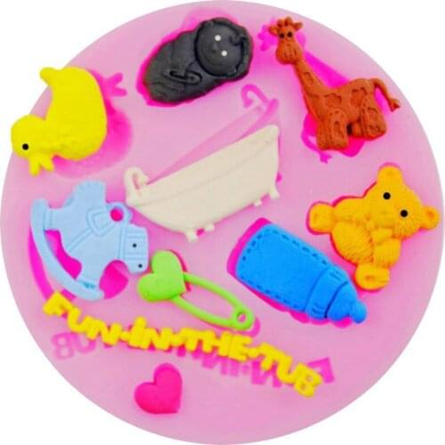 Luyou 1pcs Toy Silicone Mold DIY Fondant Mould Cake Decorating Tools Cake Lace Molds, Sugarcraft, Kitchen Accessories FM1642