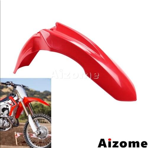Motorcycle Red Dirt Bike Mud Guard Front Fender Mudguard For Honda CRF450R 2013-2016 CRF250R 2014-2017