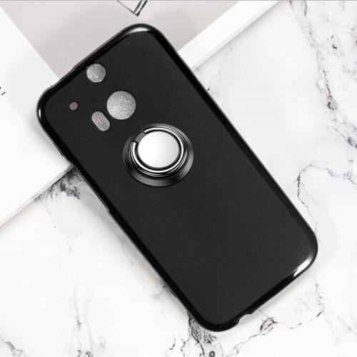 Soft Case For HTC One ME A9 M7 M8 M9 M10 U20 5G 19 Plus 530 630 728 816 U Ultra 825 Back Ring Metal Car Magnetic Holder Cover