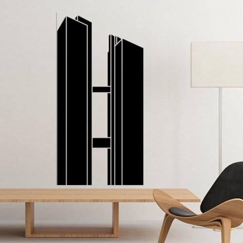 Germany Famous Building Landmark Architecture Silhouette Illustration Wall Sticker Art Decals Mural DIY Wallpaper for Room Decal