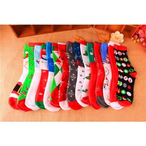 Lovely Women Men Christmas Socks Santa Claus Deer Warm Winter Xmas Socks Gift women socks novelty gift socks