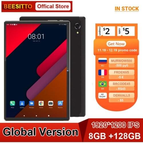 Newest Android 10.0 Tablet PC Dual 4G LTE 6GB RAM 32GB ROM Octa-Core Dual Camera Bluetooth WiFi GPS 10 inch IPS Tablets планшет