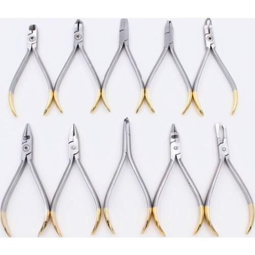1 Pc Dental Orthodontic clamp Filament Forceps End Cutting Distal End Cutter Cut Off Clamp Multiple type Stainless Steel Pliers
