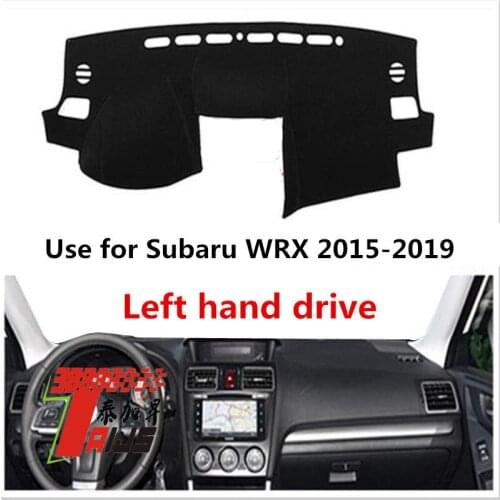 TAIJS Factory 3Colors Good Quality Polyester Fibre Car Dashboard Cover For Subaru WRX 2015 2016 17 18 19 Left hand drive