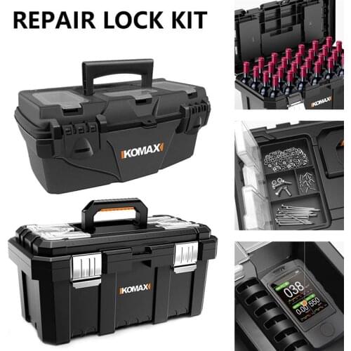 Tool Box Plastic Waterproof Garage Storage Hard Case Portable Electrician Hardware Tool Organizer Suitcase Household With Lock