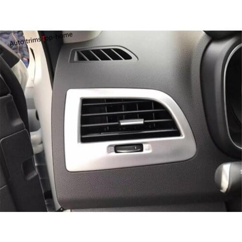 Yimaautotrims Matte Interior Fit For Renault Koleos 2017 2018 2019 2020 Side Air Conditioning AC Outlet Vent Frame Cover Trim