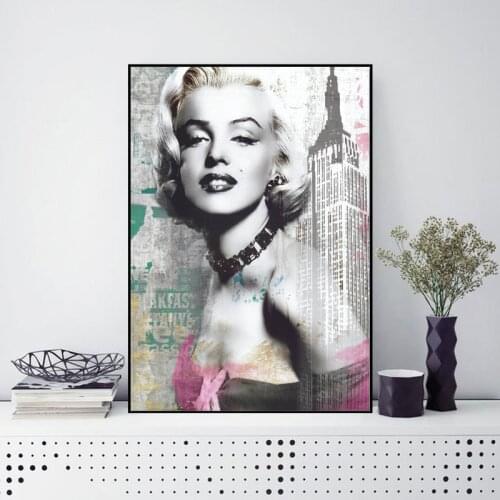 Famous Star Portrait Canvas Painting Abstract Figure Posters and Prints Wall Art Pictures for Living Room Home Decor Unframed