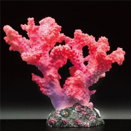 1Pc Aquarium Artificial Resin Coral Sea Plant Ornament Simulation Non Toxic Freshwater and Saltwater Fish Tank Decoration