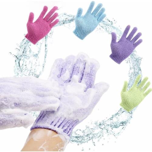1Pcs Bath for Peeling Exfoliating Mitt Glove for Shower Scrub Gloves Body Massage Sponge Wash Skin Moisturizing SPA Foam