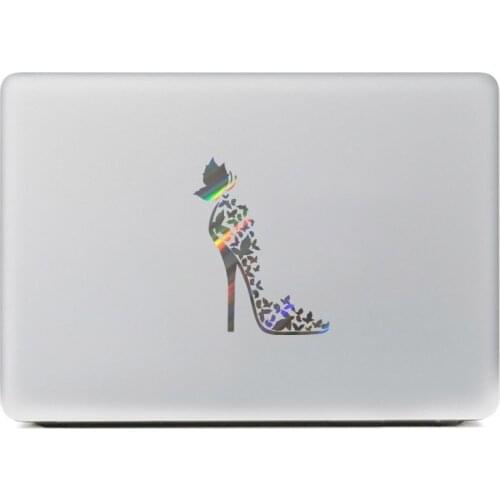 13817cm Sexy High Heels Stiletto Butterfly Stickers Fashion Body Decoration PVC Film on Wall PC Luggage Trunk for Women Girls