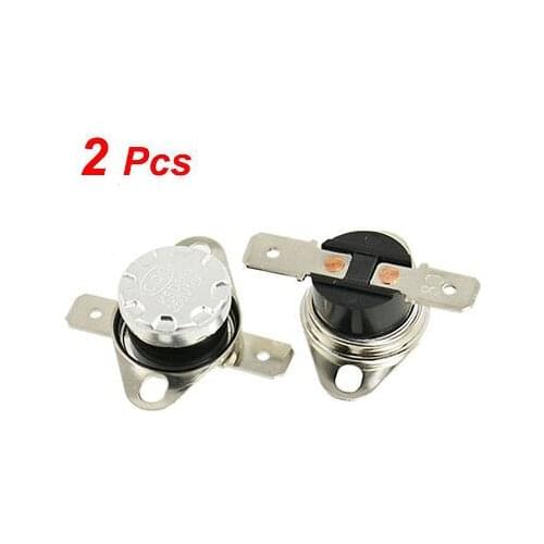 2 Pcs 80 Celsius Normal Close Thermostat Temperature Controlled Switches KSD301